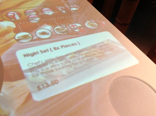 computer ordering at inamo piccadilly