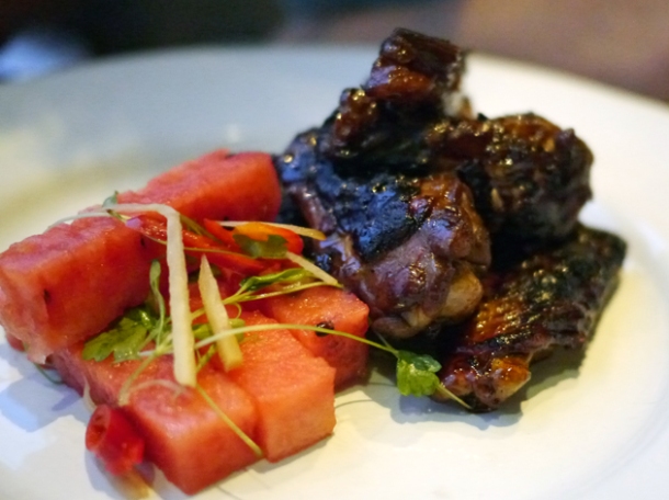 bourbon chicken wings at barbecoa