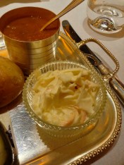 coleslaw and beans at blue boar
