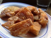 devilled pig skin at rotary