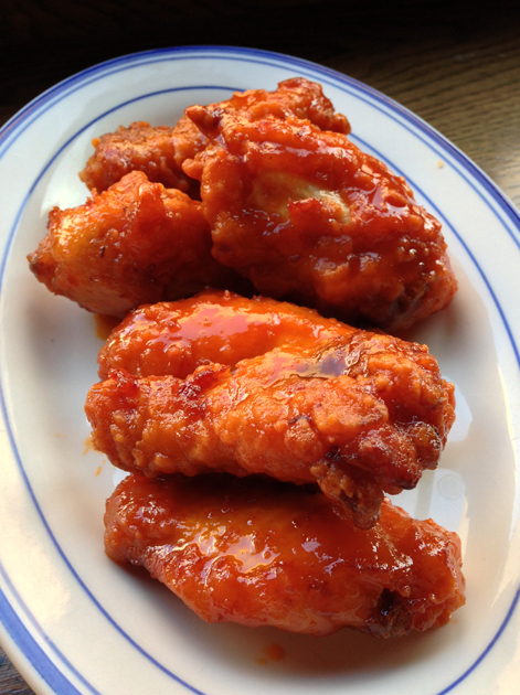 hot chicken wings at rotary