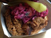 pulled pork bun at lazybones