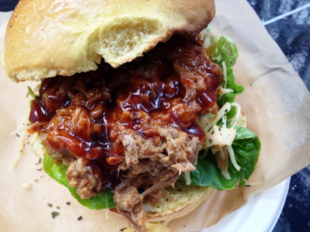 pulled pork bun at the joint