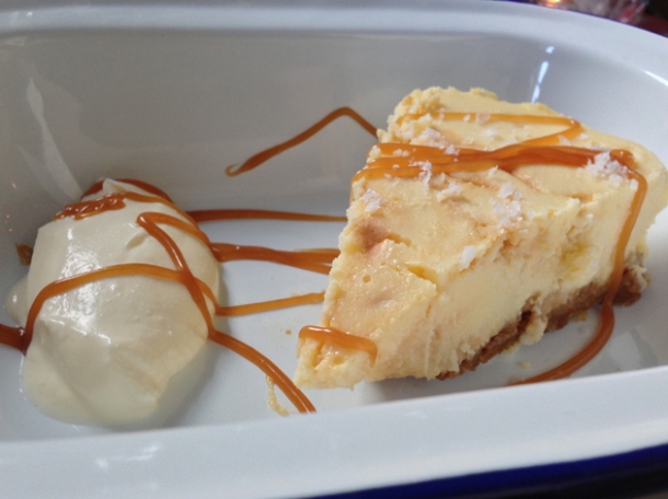 salted caramel cheesecake at meatlover