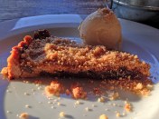 shoofly pie with ice cream at duke's
