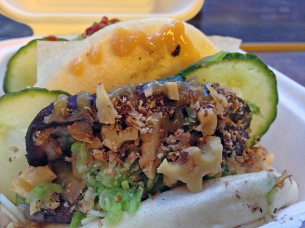 mushroom gua bao from yum bun