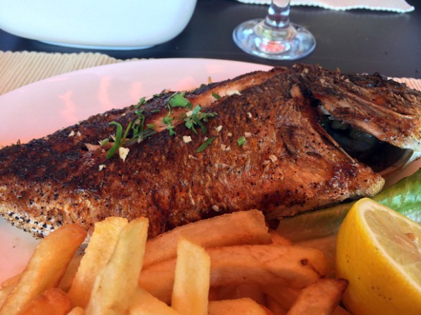 grilled fish at floka