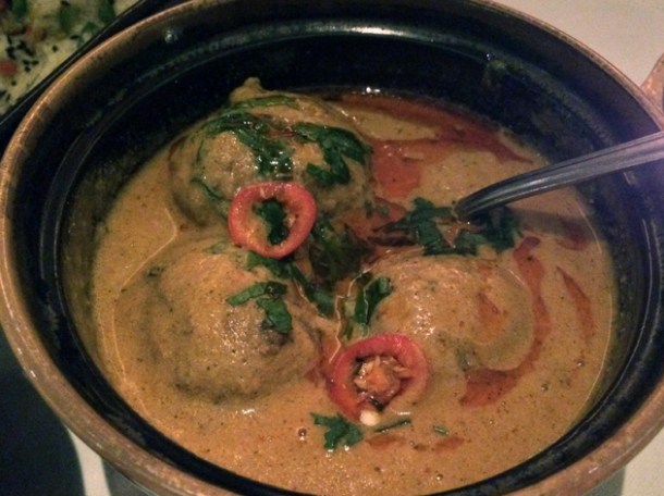 vegetable dumplings at the red fort