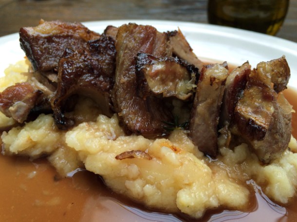 beef short rib with parsnip mash at drakes tabanco