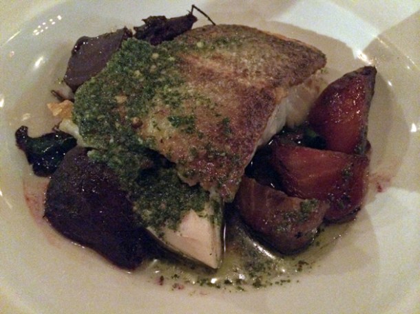 roast cod at ape and bird