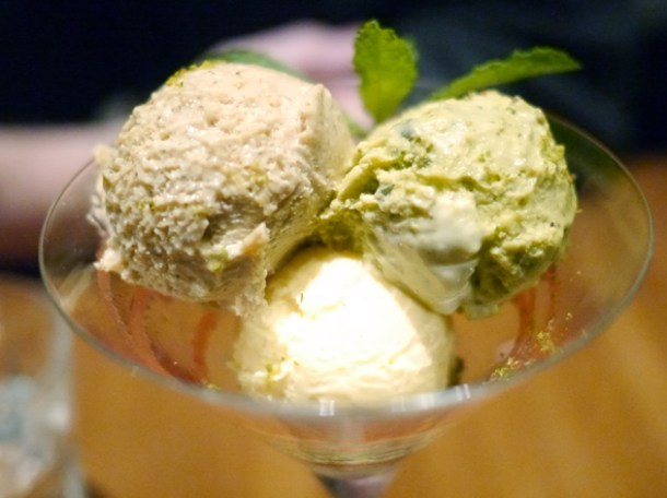 ice cream trio at house of ho
