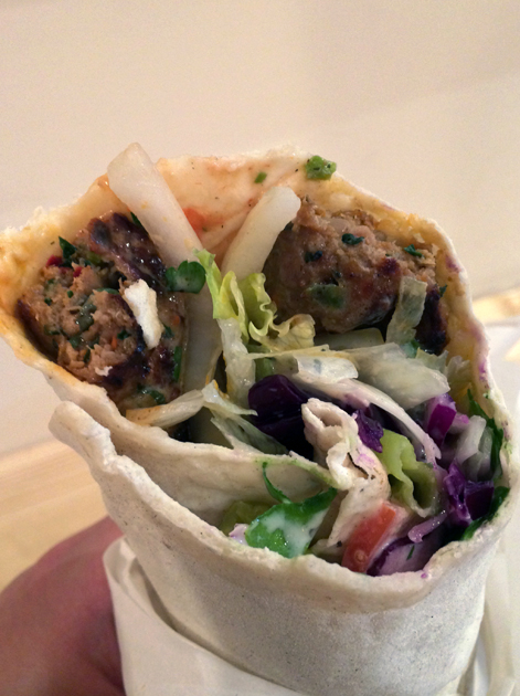 lamb kofte kebab at e mono finsbury park