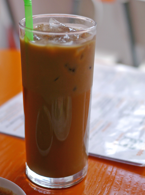 iced vietnamese coffee at panda panda