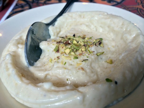 kheer rice pudding at tayyabs