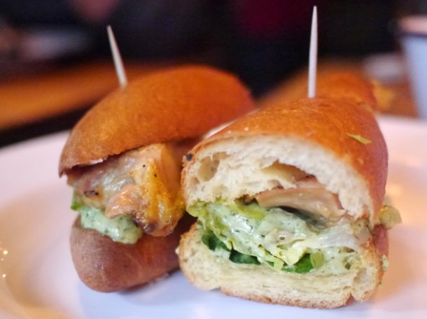 chicken in a bun at barnyard