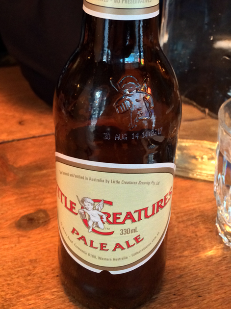 little creatures pale ale at barnyard