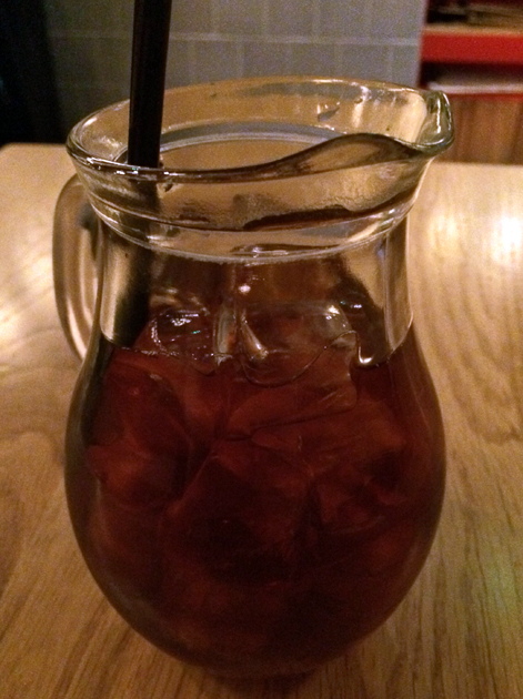 thai black iced tea at rosa's cafe carnaby street