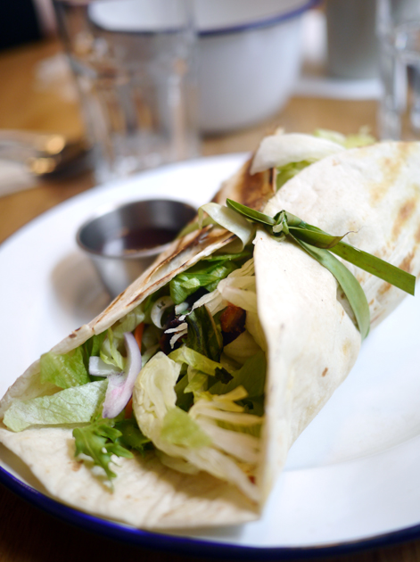 wrap at rosa's cafe carnaby street