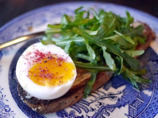 duck egg and anchovy on toast 8 hoxton square