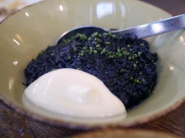 black rice with cuttlefish at iberica marylebone