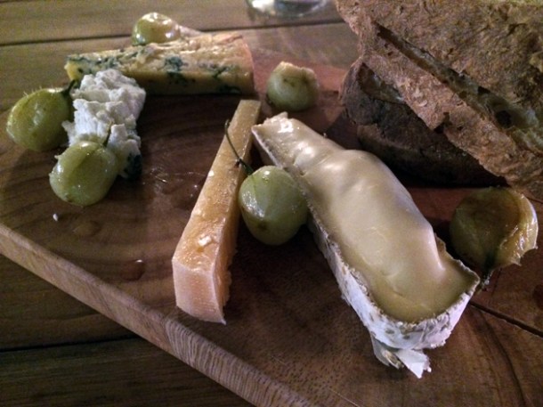 cheese board at heirloom crouch end