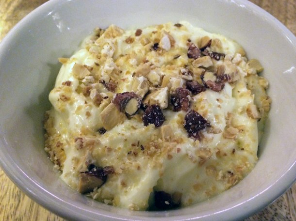 chocolate ganache with toasted almond mousse at bilbao berria