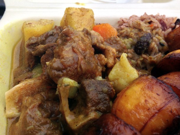 curry goat from island grill