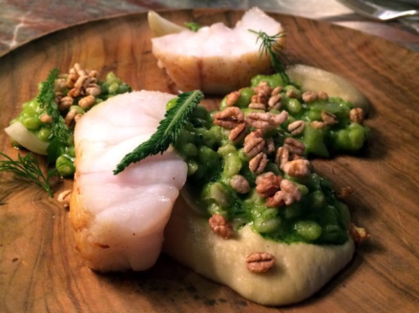 monkfish with puffed barley at chiltern firehouse