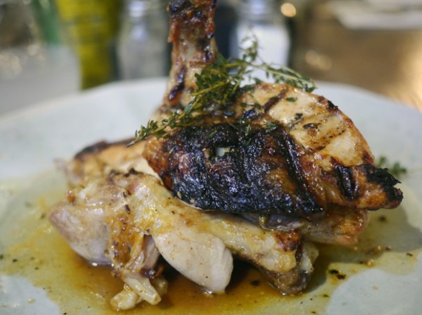 half roast chicken at whyte and brown