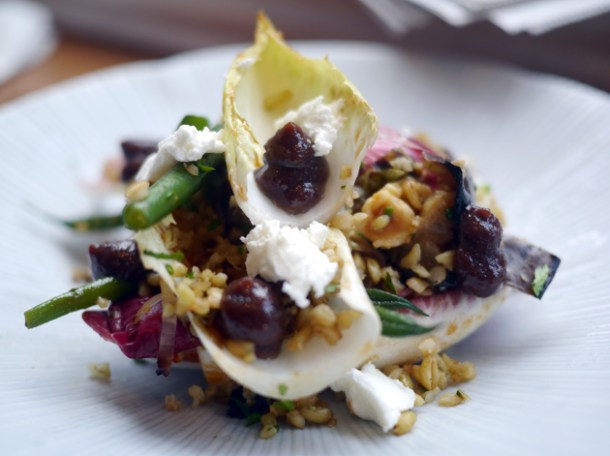 freekeh and goat's cheese salad at the tapa room