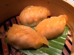 curry seafood dumplings at plum valley