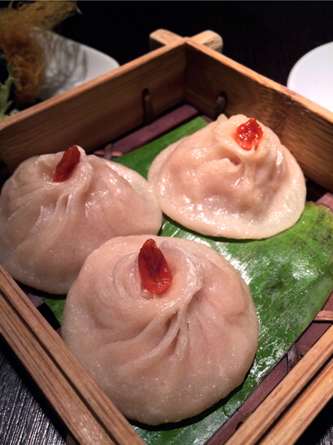 foie gras xiao long bao at plum valley
