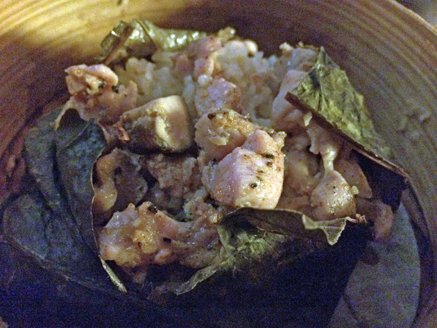jerk chicken sticky rice at courtesan