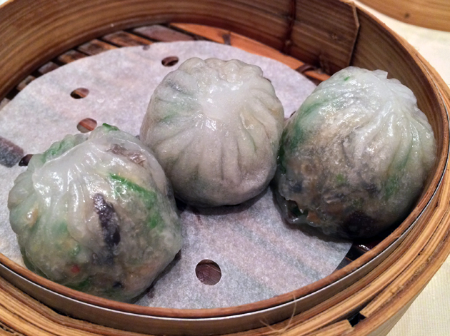 spicy vegetable dumplings at young cheng