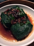 spinach ball with prawn and cuttlefish at yauatcha