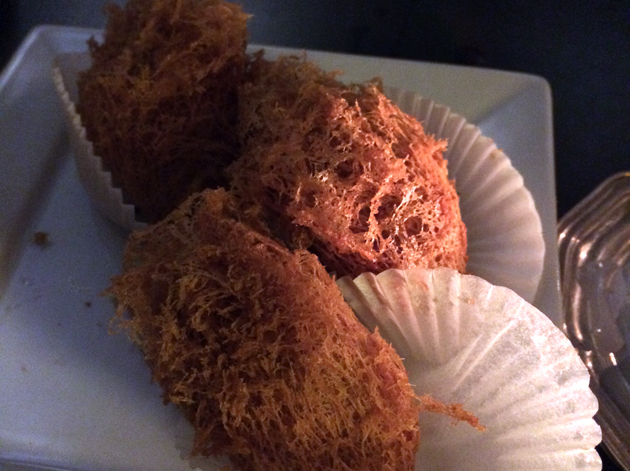 taro croquette at courtesan