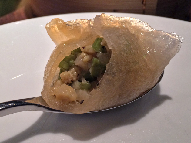 vegetable dumpling filling at plum valley