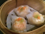 wasabi king prawn dumplings at courtesan