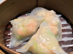 zucchini prawn dumplings at pearl liang