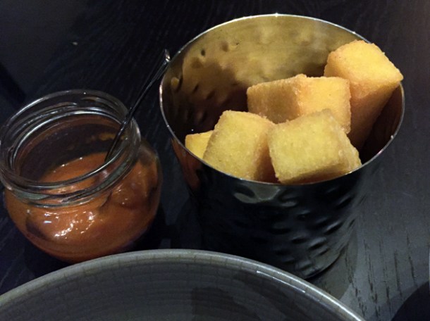 polenta chips at tredwells