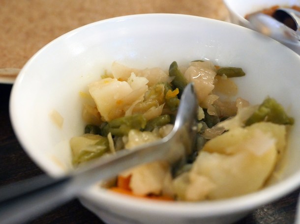 vegetable alicha at blue nile cafe woolwich