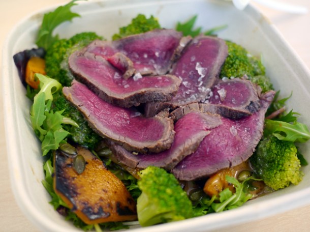 venison carpaccio salad from wild game co