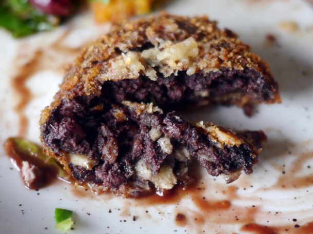 black pudding at le chalet