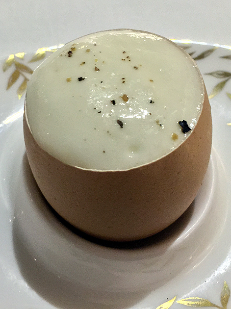 carbonara reduction at all'oro rome