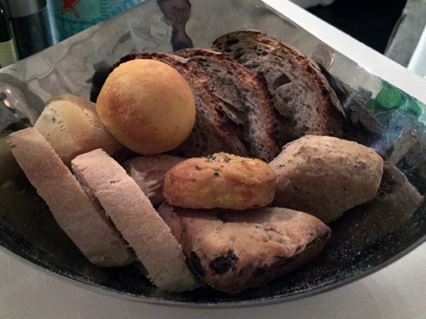 bread selection at il sanlorenzo