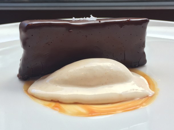 chocolate bar with peanut ice cream at portland