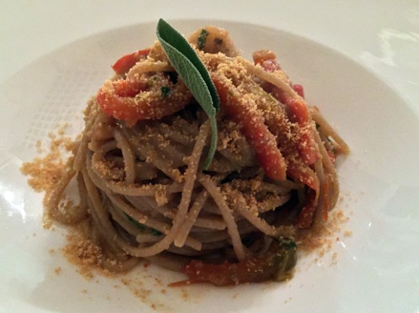spelt spaghetti at il sanlorenzo