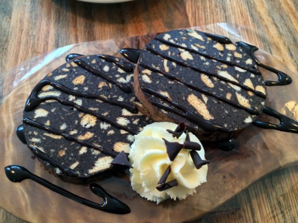 chocolate salame at in parma