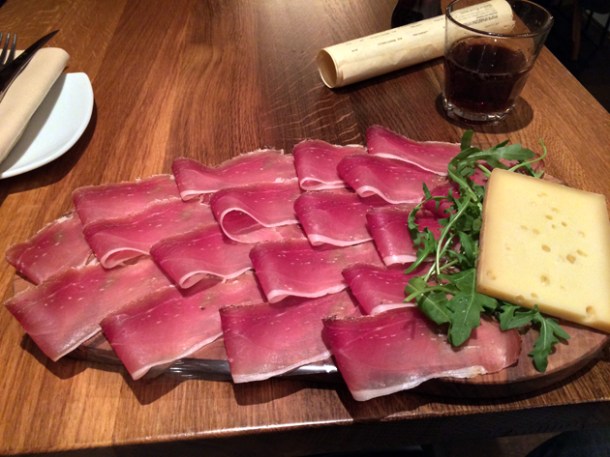 speck and fontina at in parma