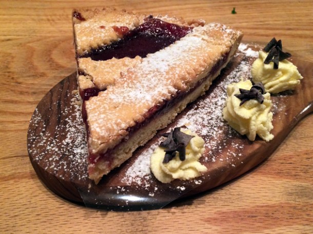 strawberry tart at in parma